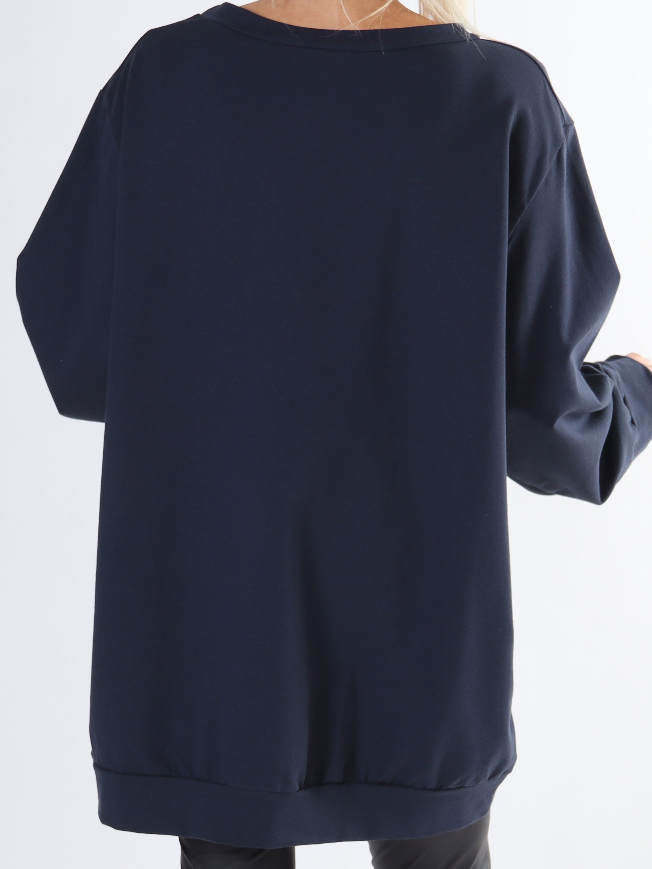 Abena - Plus size sweatshirt med vogue på brystet